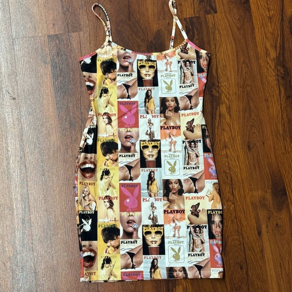 PLAYBOY Dresses & Skirts - 🔥 Playboy Magazine Cover Bodycon Mini Dress 🐰 Size S
